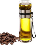 Tea and Water Separation Cup - Water Bottle with Tea Separation Double Wall Glass Water BottleTea Infuser Bottle with Strainer,Water Separation Tea Bottle for Men,Loose Tea by Unknown