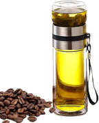 Tea and Water Separation Cup - Water Bottle with Tea Separation Double Wall Glass Water BottleTea Infuser Bottle with Strainer,Water Separation Tea Bottle for Men,Loose Tea by Unknown