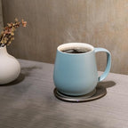 OHOM Ui+ Self-Heating Mug Set – Moonmist Blue | 18 fl oz / 532 mL Ceramic Coffee & Tea Mug with Heating Pad - Image 3