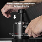 IKAPE V5 58.5MM Impact Espresso Tamper, Coffee Tamper with 15lb / 25lb / 30lb Replacement Springs, Espresso Tamper with sound Feedback - Image 3