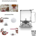 HandyBrew Tea Infuser Tea Steeper for Loose Leaf Tea Brewer Tea Strainer, Safe BPA-Free Plastic Hassle-Free Ways Make Hot and Iced Tea, 17 Ounce - Image 6