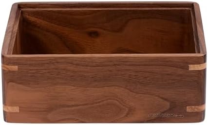 Normcore Compact Storage Box - Compatible Compact Tamping Station - Genuine American Walnut Wood Wooden Espresso Accessory Organizer - Patented Modular Design - Image 2