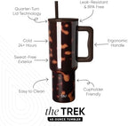 Simple Modern Tumbler with Handle and Straw | 40oz | Tortoise - Image 2