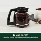 Cuisinart 12 Cup Brew Central Maker Coffee Maker, Black Stainless Steel, DCC-1200BKSNAS - Image 4