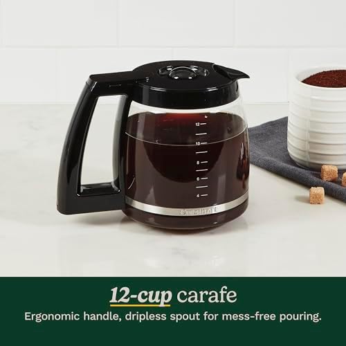 Cuisinart 12 Cup Brew Central Maker Coffee Maker, Black Stainless Steel, DCC-1200BKSNAS - Image 4