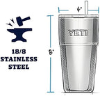 YETI Rambler 26 oz Straw Cup, Vacuum Insulated, Stainless Steel with Straw Lid - Image 2