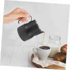 HOMSFOU 2pcs Espresso Frothing Pitcher Stainless Steel Steaming Cup for Latte Art Precision Spout Coffee Jug for Home and Coffee - Image 4