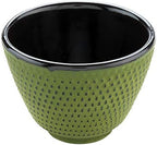 Restaurantware 2 oz Green Cast Iron Tea Cup, 2 Pack - Image 2