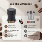 Asixxsix Digital Dosing Cup, Stainless Steel Coffee Scale with LED Display, Rechargeable Scent Function Coffee Powder Cup Scale for Pour Over,Digital Bean Dosing - Image 6