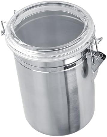 Cocoarm Stainless Steel Coffee Canister, Container Vacuum Sealed Storage Jar with Airtight Clamp Lid for Sugar Tea Bean (Extra Large 57L 13.1 X 14.4 X 18.5in) - Image 2