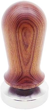 Coffee Tamper with Stainless Steel Base & Solid Wood Handle, Calibrated Tamper Coffee Press Tool-58mm - Image 5
