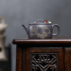 Tea Kettle Household Single-Brew Teapot Office Sky Blue Coin Han Tile Teapot Tea Set Ceramic Tea Infuser - Image 6