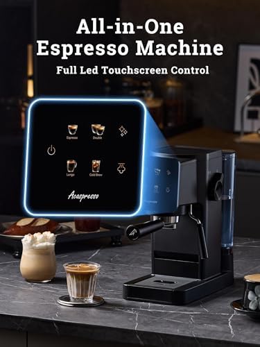 Espresso Machine with Touchscreen, 20 Bar Espresso Maker with Milk Frother and Steam Wand, Cold Brew Coffee Machine for Home, Latte Cappuccino Maker, 41oz Removable Water Tank - Image 5