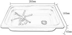 YBB Pitcher Rinser Cup Washer Glass Cleaning Rinser with Side Sprays, Drain and Drip Tray for Bar Coffee Shop (10.4×6.5×2.6") - Image 4