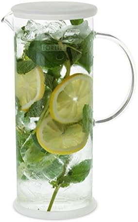 FORLIFE LUCENT Glass Iced Tea Jug with Capsule Infuser, 48-Ounce, Frost - Image 7