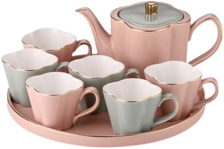 Water Pitcher Tea Cup Kettle Ceramic Cup Family Set Water Cup Water Set Tea Set Home Living Room Water Jug by Unknown