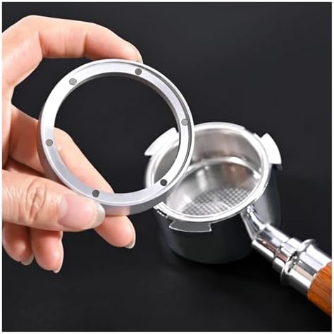 Portafilter Funnel 2 Pcs Espresso Metering Ring, Suitable for Coffee Portafilter Replacement Ring, Barista Tool(Black-54mm) - Image 6