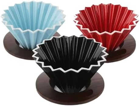 Ceramic Origami Pour‑Over Coffee Dripper Filter Cup - Image 2