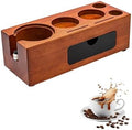 Espresso Tamping Station, Wood Knock Box Drawer Organizer Combo, Compatible with 58mm Portafilter and Tamper, for Home Baristas, Coffee Stations, and Espresso Tools Storage by EALRIDV