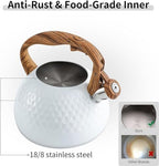 Stovetop Kettle Tea Kettle Whistling for Stove Top Food Grade Stainless Steel Pot with Wood Handle Kettles for Stove(A) - Image 6