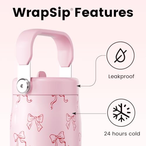 Fjbottle WrapSip 24 oz Insulated Tumbler with Flip Straw and Handle - Image 2