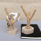 Tree Shape Solid Wood Coffee Tea Cup Drain Storage Holder Stand Home Kitchen Mug Display Rack (Color : Wood color, Size : 9x8x25cm) - Image 4