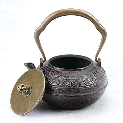 Tetsubin Teapot Japanese Cast Iron Teapot Kettle Simple and Elegant Texture Enamel Interior Cast Iron Pot Tea Set for Tea Brewing Lofty Ambition - Image 4