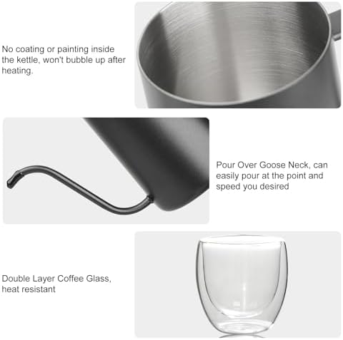 Pour Over Coffee Maker Set, All in One Portable Coffee Maker, Ideal for Home Brewing and Travel, Coffee Lover Gift - Image 4