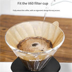 500 Pcs Wood Pulp Conical Filter Paper – Hand-Brewed Coffee Portable Drip Sheets for Households - Image 2
