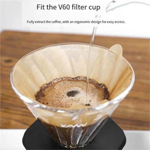 500 Pcs Wood Pulp Conical Filter Paper – Hand-Brewed Coffee Portable Drip Sheets for Households - Image 2