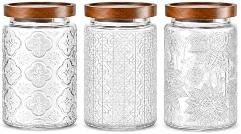 Glass Jars With Lids, Pantry Storage Containers, 32oz Coffee Canister by Unknown