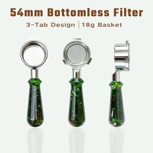 54mm Bottomless Portafilter for Breville, 3-Ear with 18g Basket - Image 2