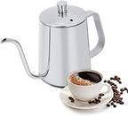 550ml Stainless Steel Long Gooseneck Coffee Pot, Pour over Kettle, Long Narrow Spout Coffee Potfor Home Kitchen Coffee Shop - Image 5