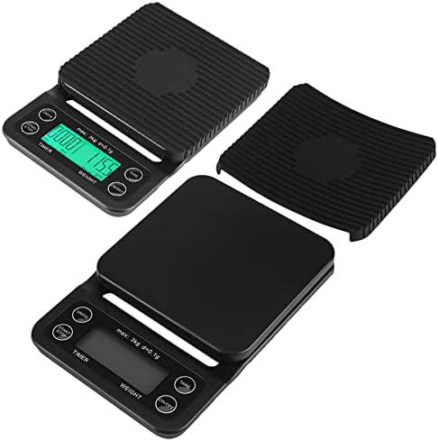 3KG/0 1g Electronic LCD Digital Kitchen Food Scale Drip Coffee Weighing with Timer, Drip Coffee Scale, High for accurate Pour Over Drip coffee Scale with Back Lit LCD Display(Green), Drip Coffee S - Image 6