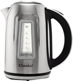 Chantal 1.8 QT Jupiter Electric Kettle, Stainless Steel, Silver by Chantal