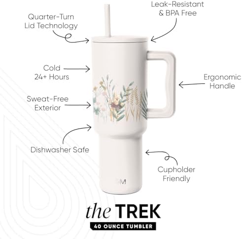 Simple Modern Disney Tumbler with Handle & Straw Lid | Insulated Stainless Steel Water Bottle Travel Mug Gifts for Women Her Trek Collection, Winnie The Pooh in the Wilderness, 40 Ounces (Pack of 12) - Image 2