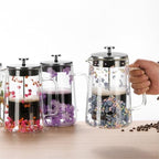 650ML with Thermal Insulation for Coffee Dried Flower Use Coffee Maker Premium Glass & Metal Press - Image 6