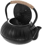 Cast Iron Japanese Tea Pot 600ml Black for Brewing Tea by Gatuida