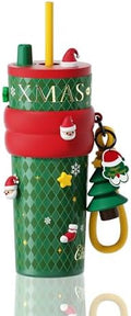 24 oz Ceramic Lined Insulated Stainless Steel Tumbler, Christmas by Sidagar