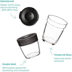 KeepCup Longplay - Reusable Coffee Cup, Double Wall Glass with Removable Sleeve and splashproof Sipper lid - 16oz/454ml - Roseate - Image 3