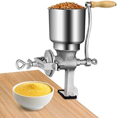 Cast Iron Manual Grain Grinder Adjustable for Corn Coffee Wheat Nut, 2 PCS by Greensen