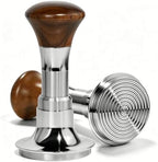 KOFIKOFI 53.3mm Espresso Tamper, 3 Spring Loaded 30lb Pressure Click Walnut by KOFIKOFI