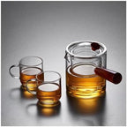 Sturdy Large capacity side handle teapot with cover glass teapot with removable filter home tea kettle and cup set Washable by Unknown