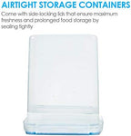 Vtopmart Large Food Storage Containers 5.2L / 175oz, 4 Pieces BPA Free Plastic Airtight Canisters for Flour, Sugar, Baking Supplies, Rice with Lids, 4 Measuring Cups and 24 Labels, Blue (Pack of 2) - Image 5