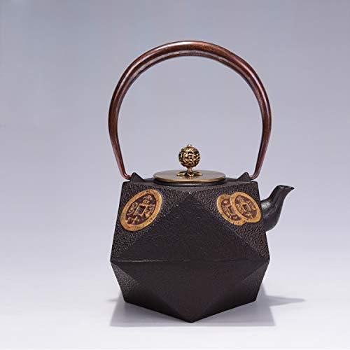 tetsubin Cast iron Tea Kettle workshop Healthy japanese Tea pot with Stainless Steel Infuser（40 oz） - Image 5