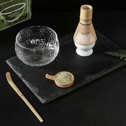 4pcs/set Matcha Tea Set Bamboo Whisk Scoop Ceramic Matcha Bowl - Image 3