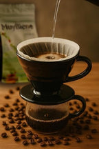 Black Ceramic Dripper and 50-Count Paper Filter Set for Pour Over Coffee Brewing, 0-199ml - Image 4