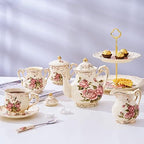 YOLIFE Pink Rose Teapot with Infuser, 35 OZ / 4 Cup Tea Pot - Image 7