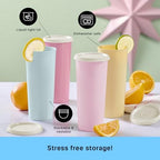 Tupperware Tumbler Set in Multicolor, 12 Count, Dishwasher Safe and BPA Free (12 Tumblers, 12 Lids, 16 fl oz each) - Image 4