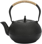 Vintage Cast Iron Teapot with Infuser, Uncoated Retro Tea Kettle by GALPADA